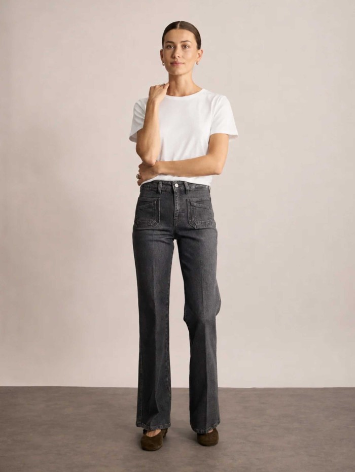 Jean flare gris - Rick - Ines de la Fressange