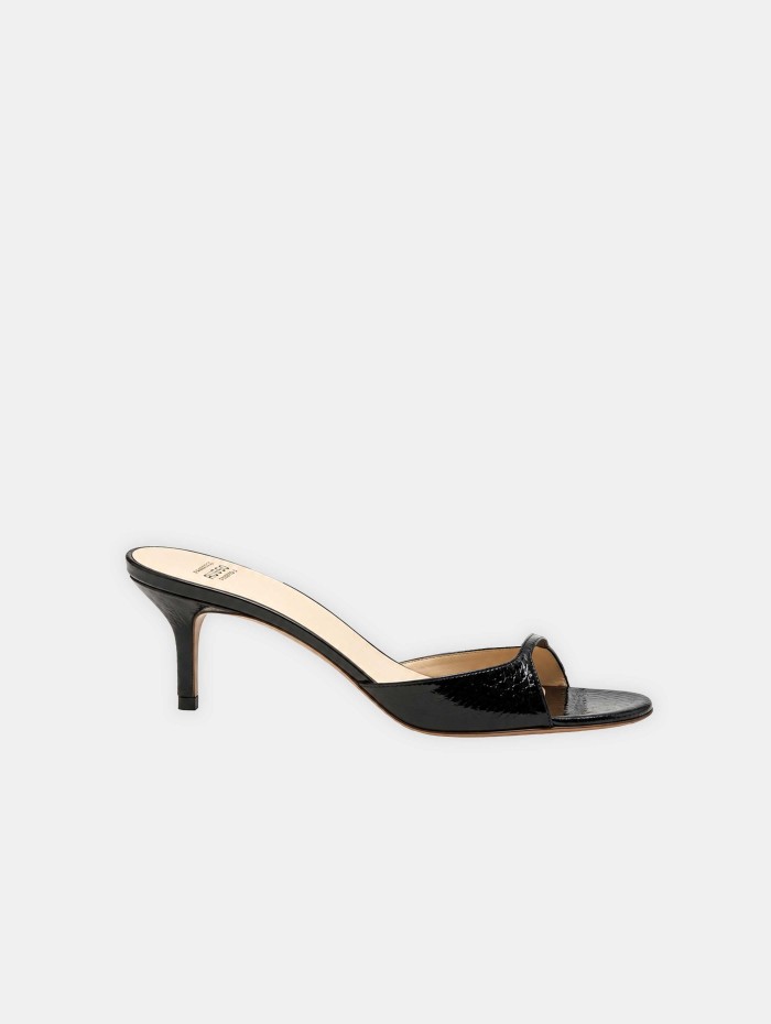 Mules en cuir - Lux waternsnake - Francesco Russo