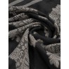 Écharpe noire à fleurs beige - Laurence - 26 Avenue