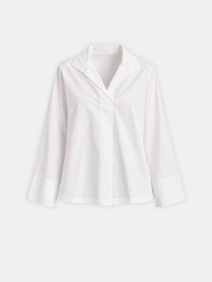 Top blanc oversize en coton bio - Noa  - Ines de la Fressange