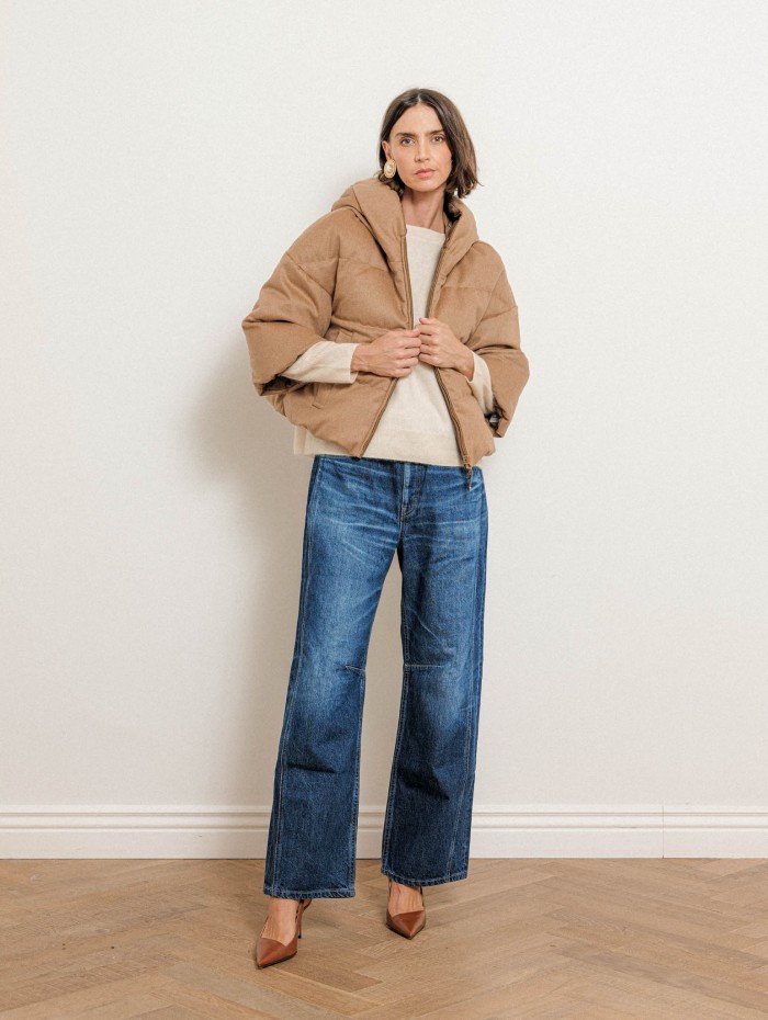 Doudoune réversible en pur chameau - Pam - Max Mara