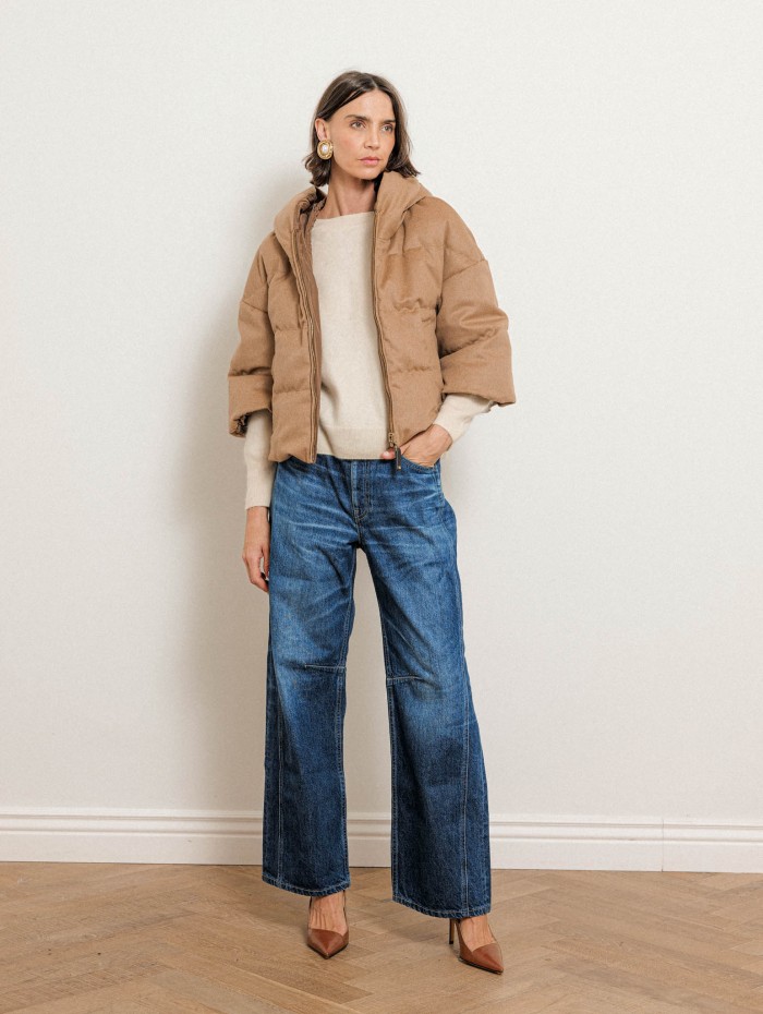 Doudoune réversible en pur chameau - Pam - Max Mara