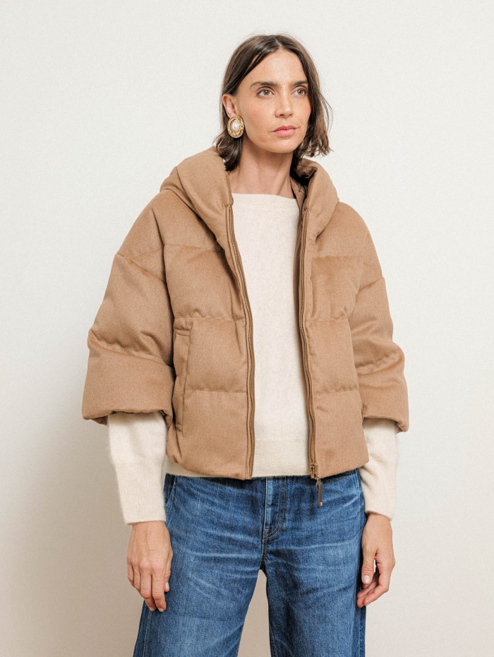 Doudoune réversible en pur chameau - Pam - Max Mara