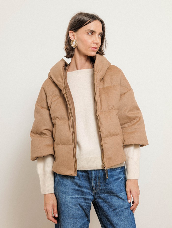 Doudoune réversible en pur chameau - Pam - Max Mara
