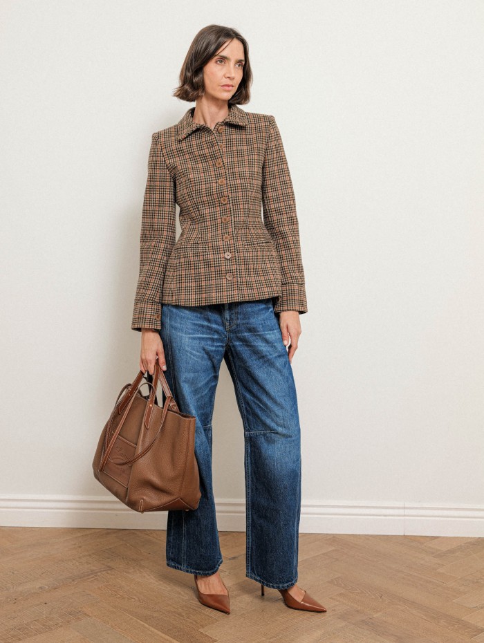 Veste ajustée et évasée en laine - Georges - Ines de la Fressange