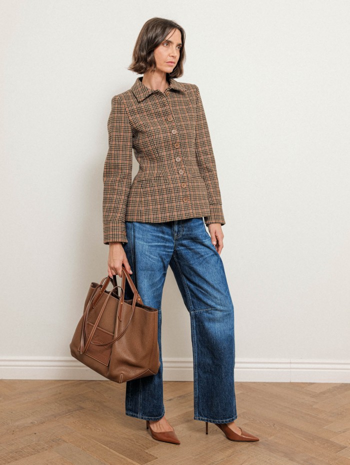 Veste ajustée et évasée en laine - Georges - Ines de la Fressange