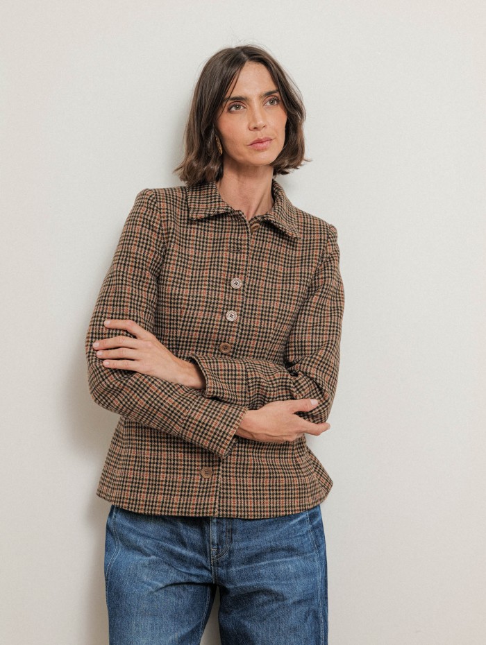 Veste ajustée et évasée en laine - Georges - Ines de la Fressange