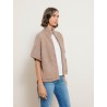 Poncho oversize en alpaga - Beige - Majestic Filatures