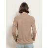 Polo manches longues en cachemire - Beige - Majestic Filatures