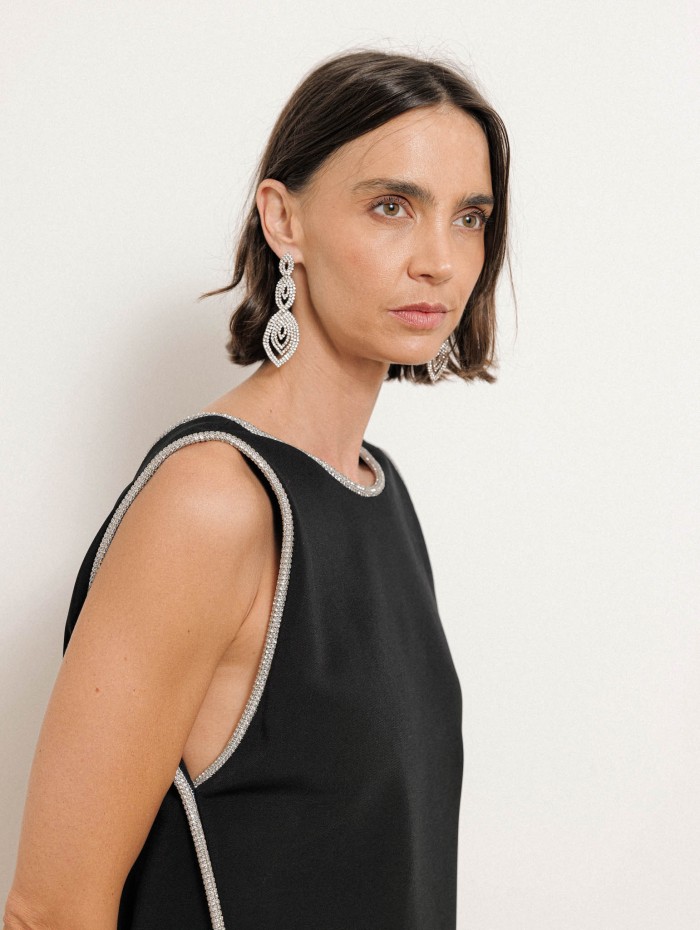 Robe sans manches en cady à strass - Talco - Max Mara