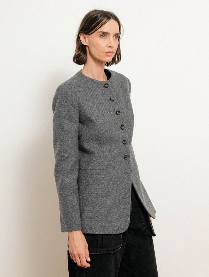 Veste en cachemire bouclé à col rond - Falla  - Max Mara