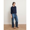Cardigan court en cachemire - Bleu marine - Majestic Filatures