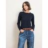 T-shirt manches longues en cachemire - Bleu marine - Majestic Filatures
