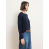 T-shirt manches longues en cachemire - Bleu marine - Majestic Filatures