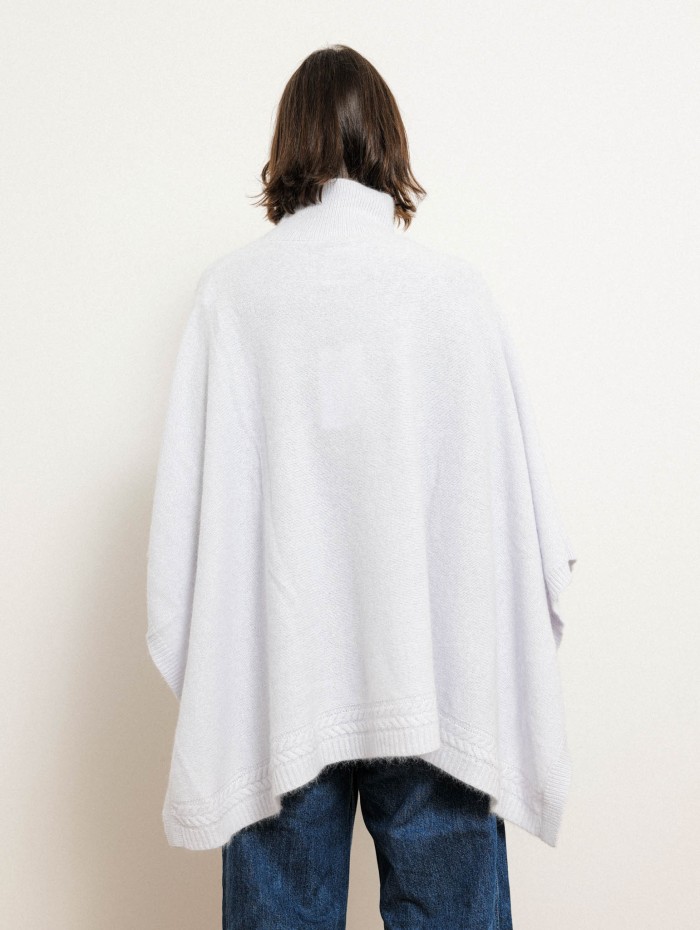 Poncho bleu ciel en laine - Pacome - Max et Moi