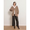 Gilet long moka en raccoon - Gavin - Max et Moi