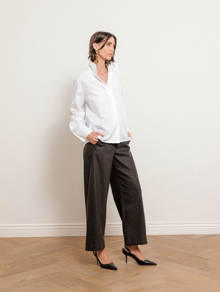 Top blanc oversize en coton bio - Noa  - Ines de la Fressange