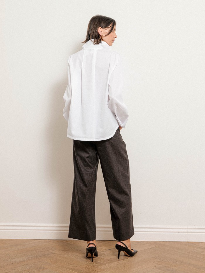 Top blanc oversize en coton bio - Noa  - Ines de la Fressange