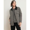 Veste matelassée bi-matière à coupe droite - Milady - Ines de la Fressange