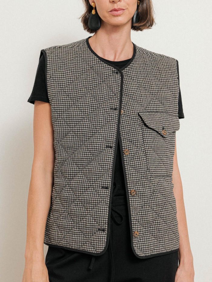 Gilet matelassé sans manches - Winter outerwear - Ines de la Fressange