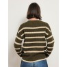 Pull rayé en laine Mérinos à coupe large - Maelia - Ines de la Fressange