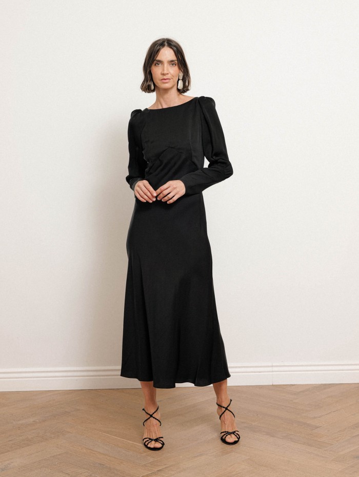 Robe longue évasée en viscose - Alberta - Ines de la Fressange