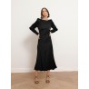 Robe longue évasée en viscose - Alberta - Ines de la Fressange