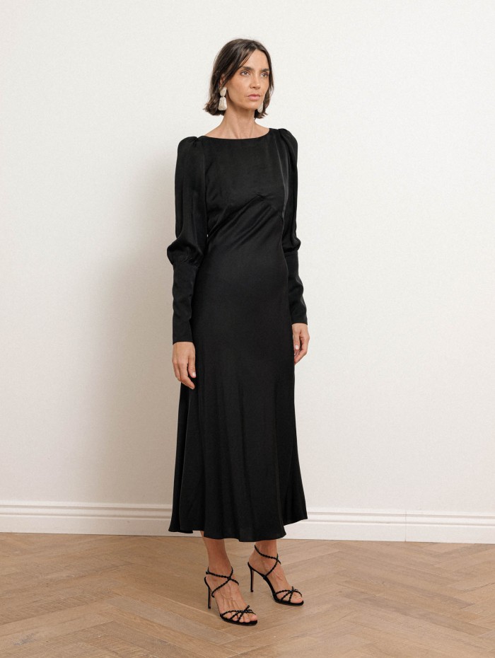 Robe longue évasée en viscose - Alberta - Ines de la Fressange
