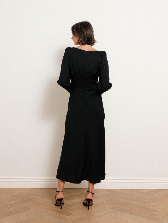 Robe longue évasée en viscose - Alberta - Ines de la Fressange