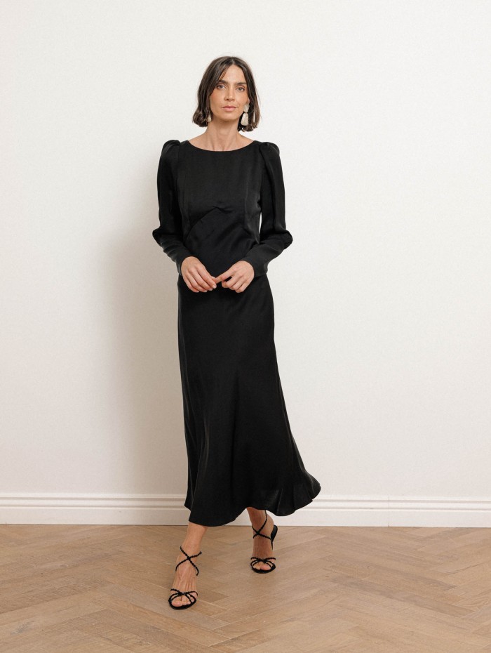 Robe longue évasée en viscose - Alberta - Ines de la Fressange