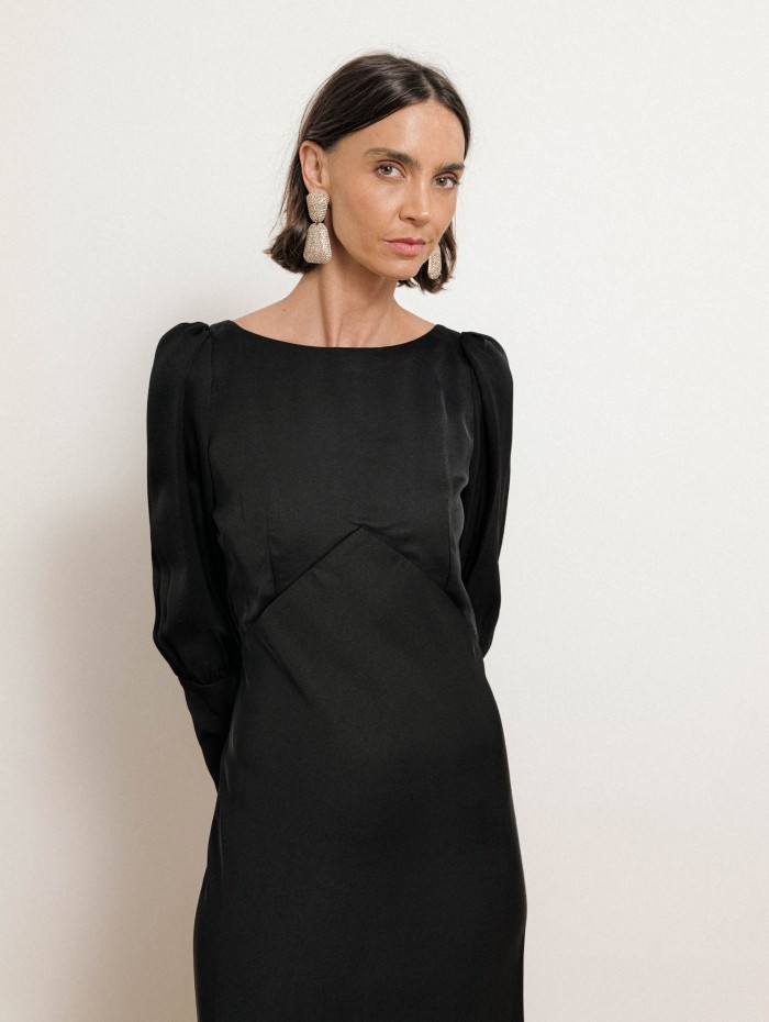 Robe longue évasée en viscose - Alberta - Ines de la Fressange