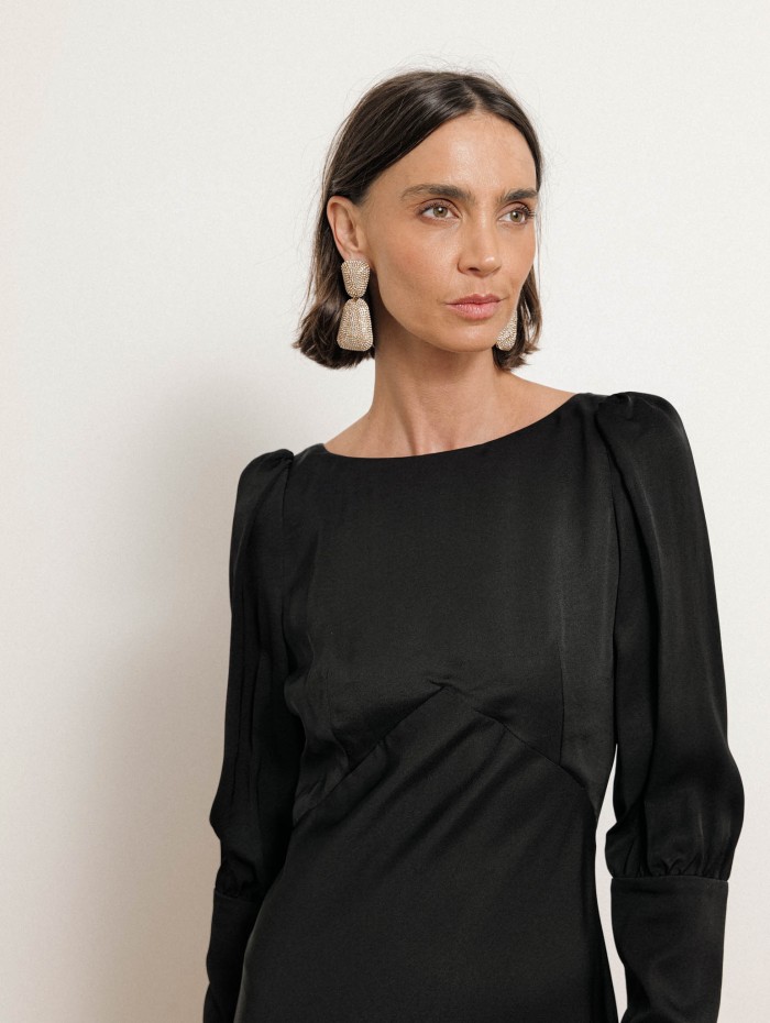 Robe longue évasée en viscose - Alberta - Ines de la Fressange