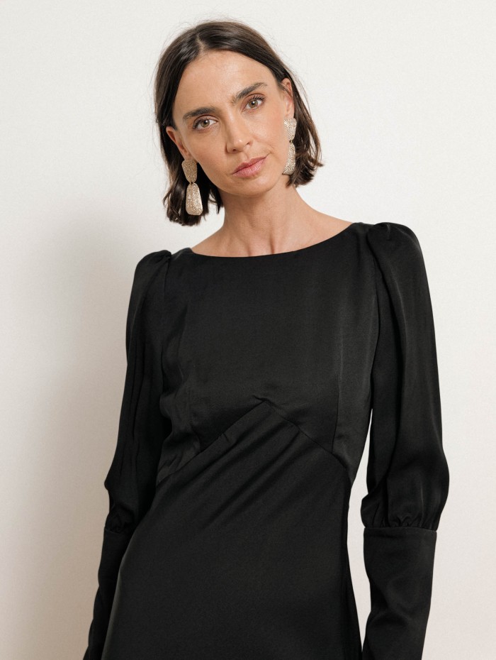 Robe longue évasée en viscose - Alberta - Ines de la Fressange