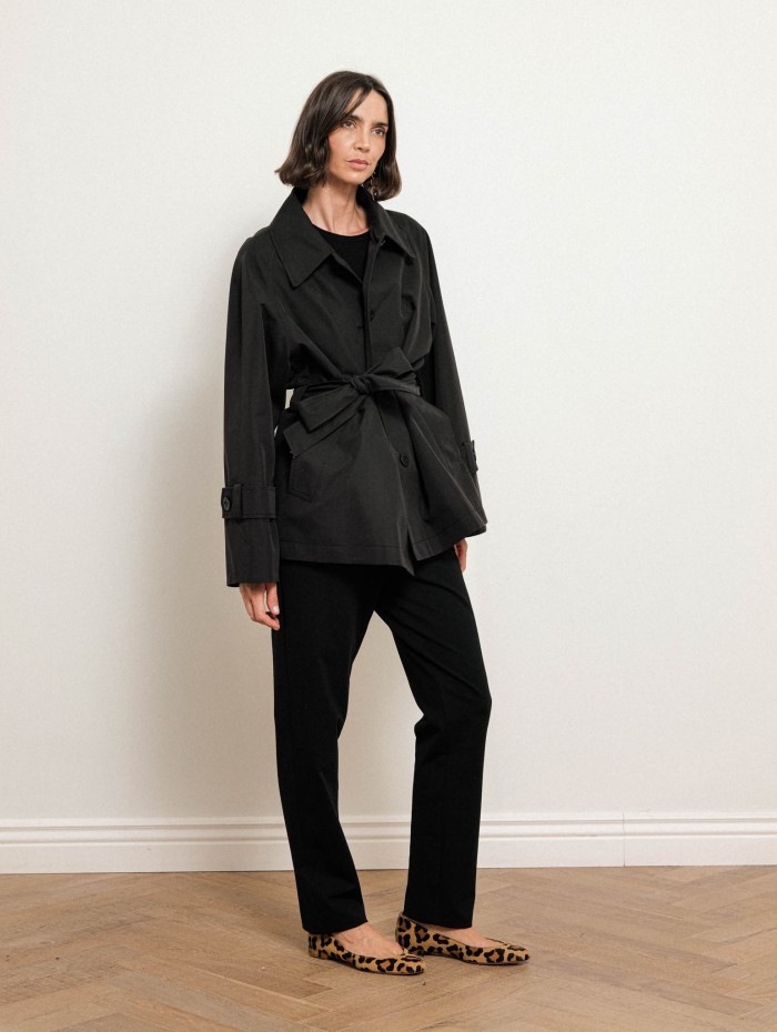 Trench court en coton à coupe droite - Tess - Ines de la Fressange