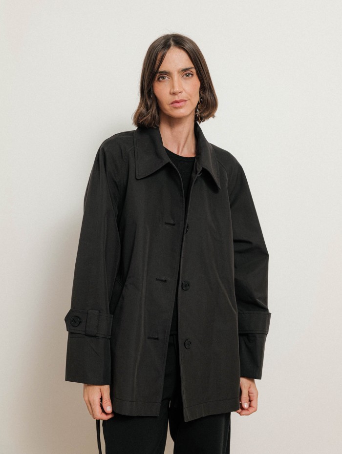 Trench court en coton à coupe droite - Tess - Ines de la Fressange