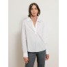 Chemise vareuse blanche à rayures noires - Erin - Andrea Lev