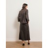 Chemise marron ample en coton - Tess - Andrea Lev