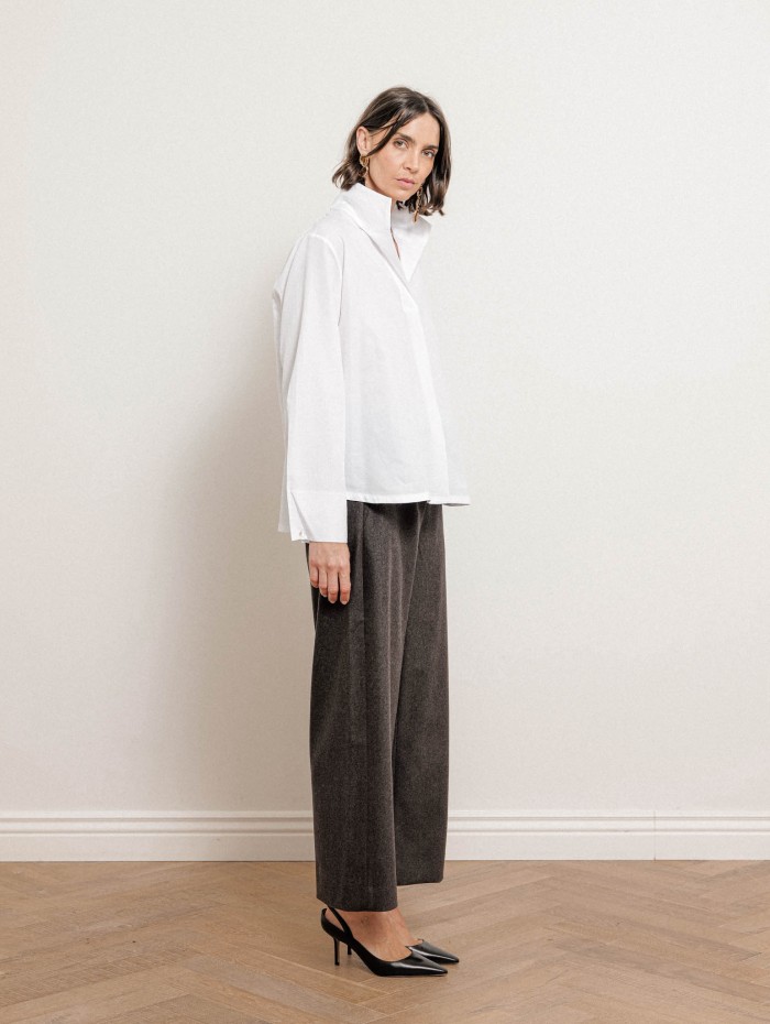 Pantalon fluide en laine stretch - Floria - Max Mara