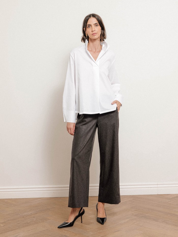 Pantalon fluide en laine stretch - Floria - Max Mara