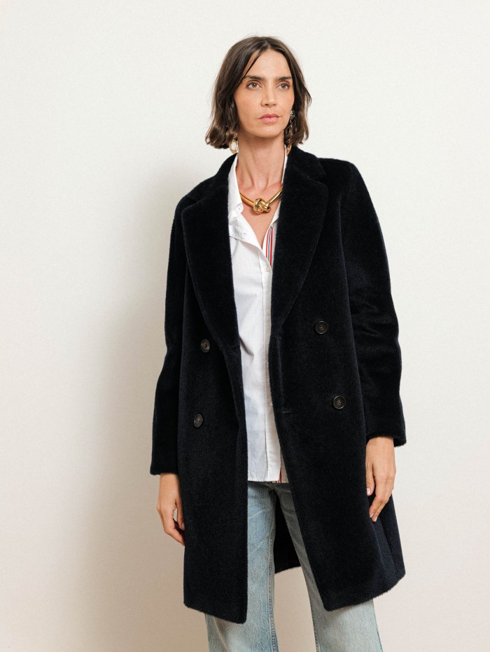 Manteau mi-long en laine et alpaga - Roseto - Max Mara