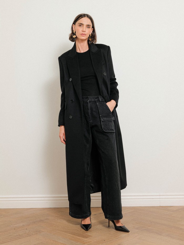 Manteau à double boutonnage en laine - Msteffige - Max Mara