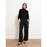 Pull col roulé en laine mérinos - Noir - Majestic Filatures