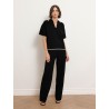 Pull manches courtes à liserés contrastants - Oncia - Max Mara