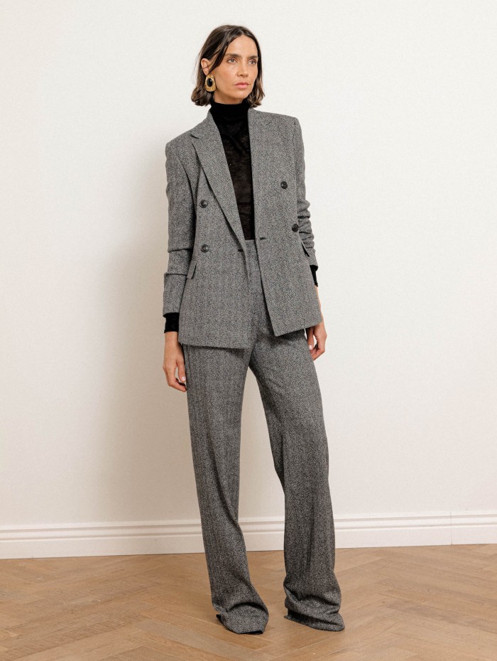 Blazer noir à double boutonnage - Cresta - Max Mara