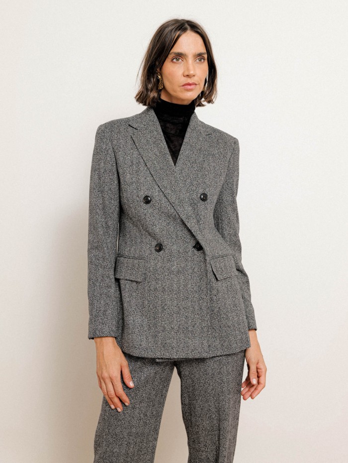 Blazer noir à double boutonnage - Cresta - Max Mara