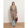 Manteau beige à capuche en laine vierge - Romolo - Max Mara