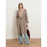 Manteau beige à capuche en laine vierge - Romolo - Max Mara