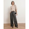 Pantalon noir à motif chevrons - Natale - Max Mara