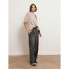 Pantalon noir à motif chevrons - Natale - Max Mara