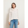 Pull écru col bateau avec tour de cou - Maglia - Stella Jean